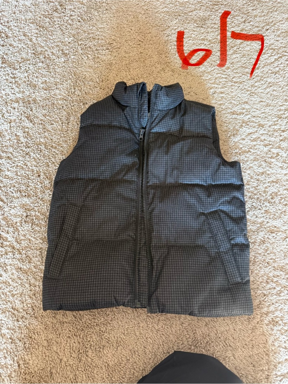 Old Navy Black-Gray Quilted Puffer Vest for Kids